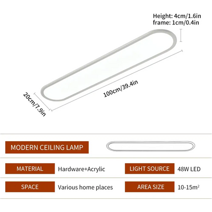 Dimmable Led Ceiling Light 48w White