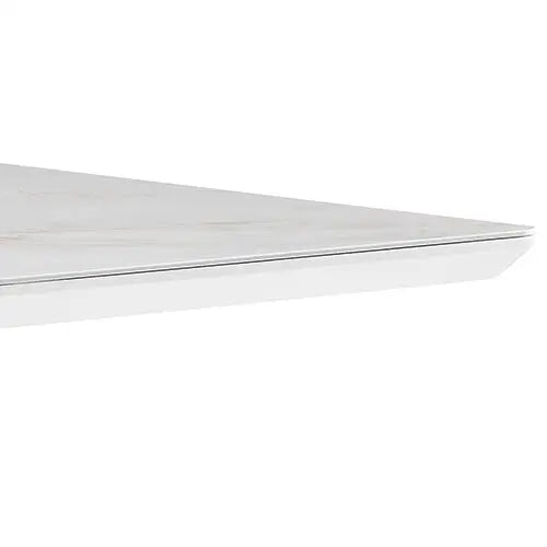 Dining Table Ceramic Top Mdf Stainless Steel Feet