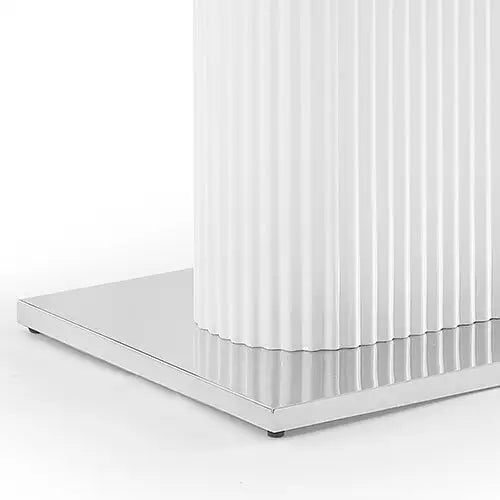 Dining Table Ceramic Top Mdf Stainless Steel Feet