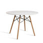 Dining Table Round White 4 Seater 100cm