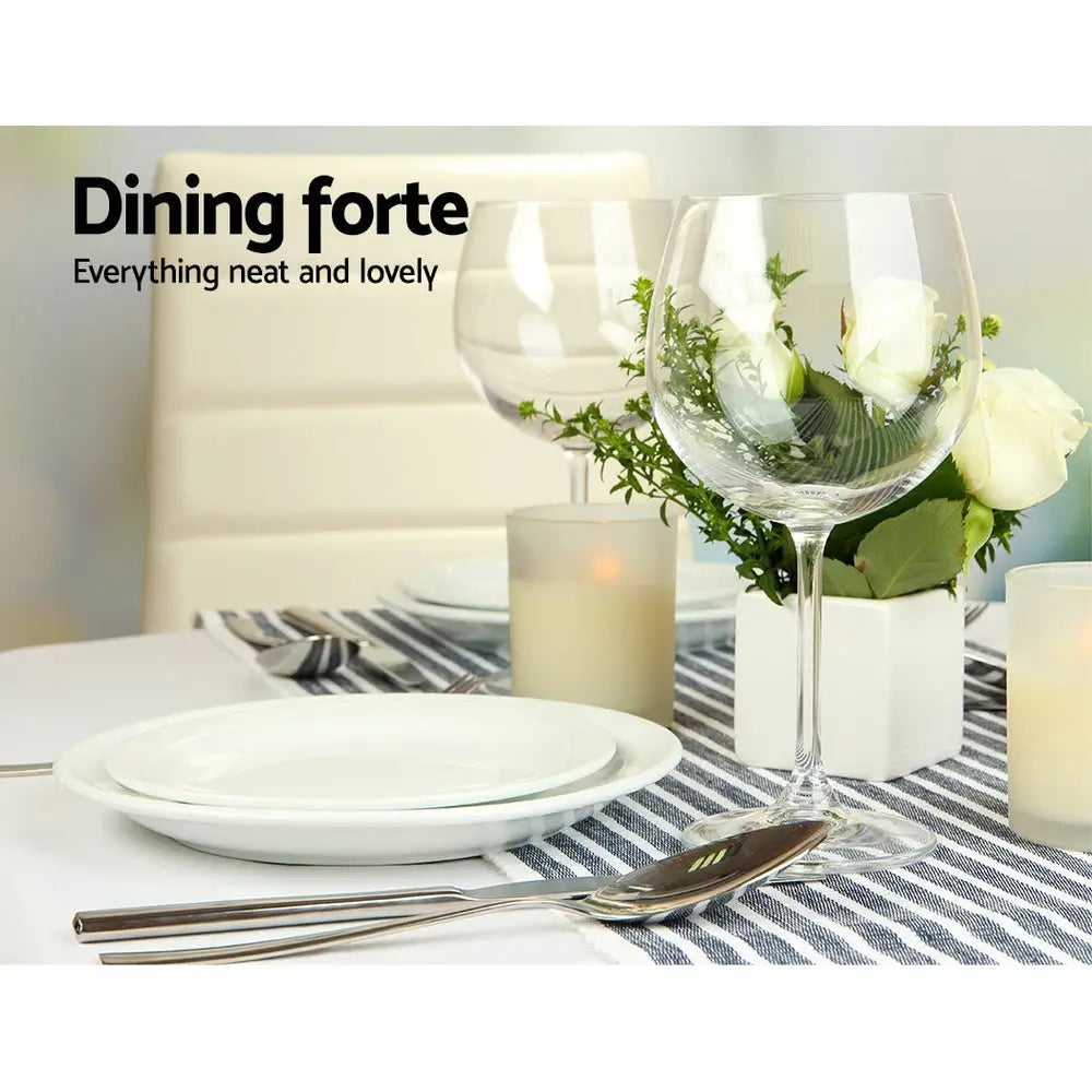 Dining Table Round White 4 Seater 90cm