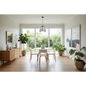 Dining Table Round White 4 Seater 90cm