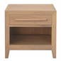 Dion 1-drawer Solid Mindi Bedside Table (natural)