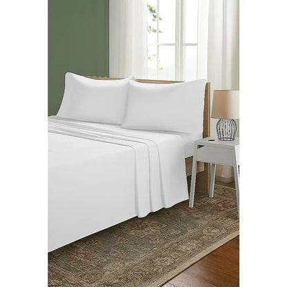 Double Bed Sheet Set – 1800 Series Microfiber Deep Pocket Soft & Breathable White