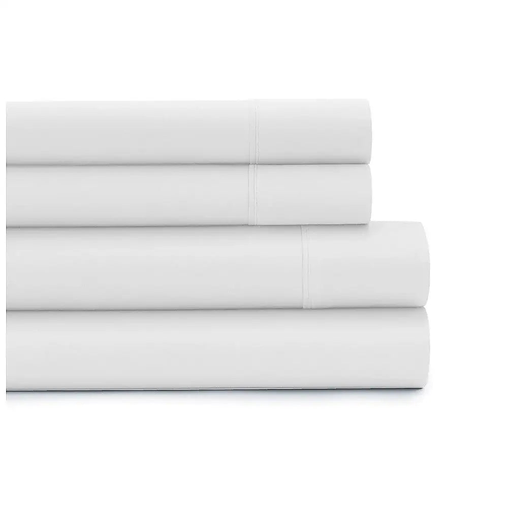 Double Bed Sheet Set – 1800 Series Microfiber Deep Pocket Soft & Breathable White