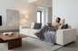 Double-side Flannel Heated Electric Throw Rug Blanket Fast Heating Warm Washable GREY