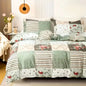Dreamfields - Emerald Plaid Quilt Cover Set - (3pcs Double Size)