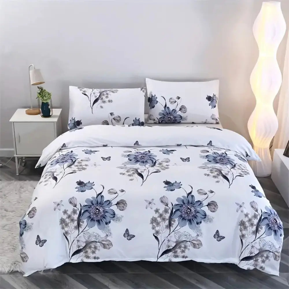 Dreamfields - Ever Floral Quilt Cover Set - (2pcs King Single Size)