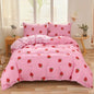 Dreamfields - Strawberry Dream Quilt Cover Set - (3pcs Super King Size)
