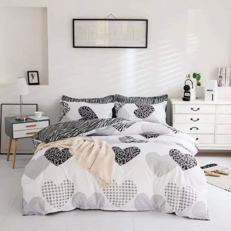 Dreamfields - Twin Hearts Quilt Cover Set - (3pcs Double Size)