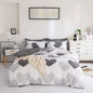 Dreamfields - Twin Hearts Quilt Cover Set - (3pcs King Size)