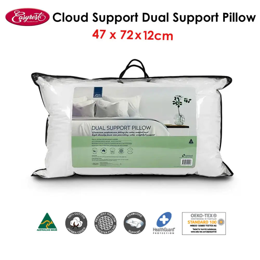 Easyrest Cloud Support Dual Pillow 47 x 72 12 Cm