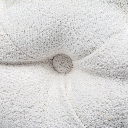 Elsa Tufted Ottoman Beach Boucle White-rectangular