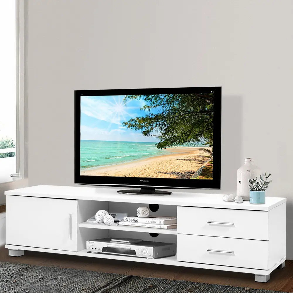 Entertainment Unit Tv Cabinet 120cm White Dylan