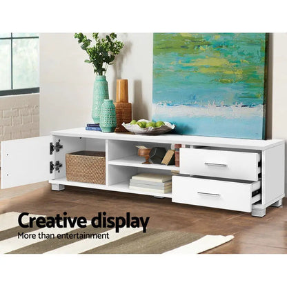 Entertainment Unit Tv Cabinet 120cm White Dylan