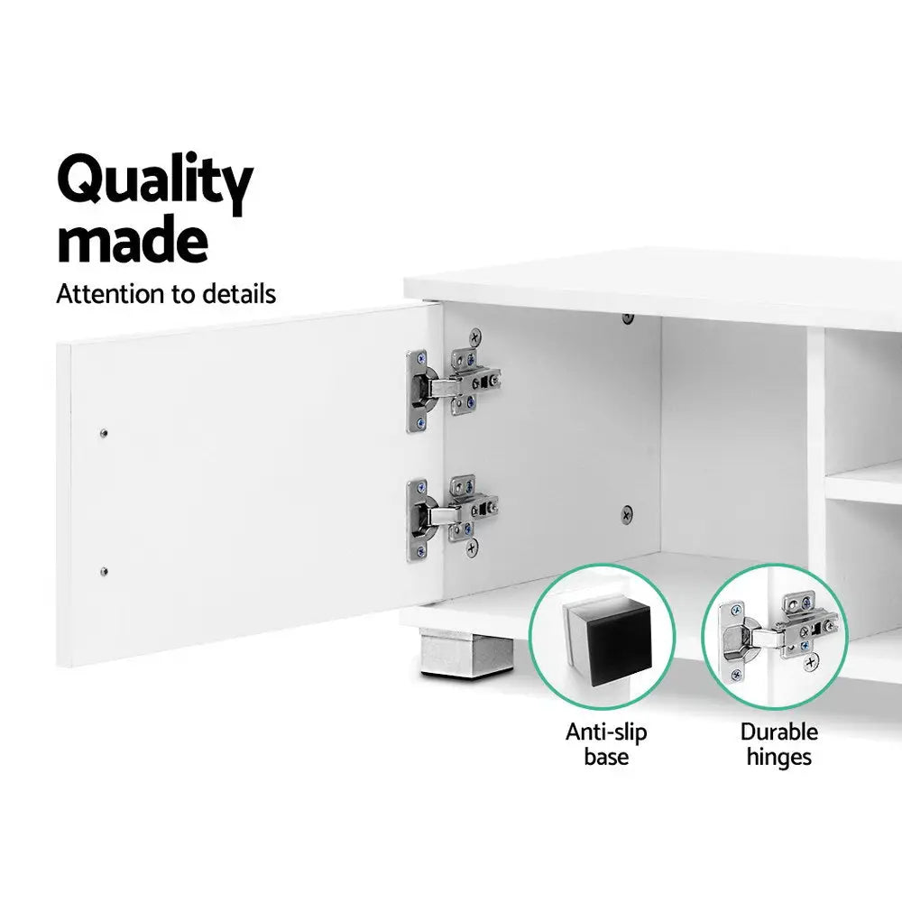 Entertainment Unit Tv Cabinet 120cm White Dylan