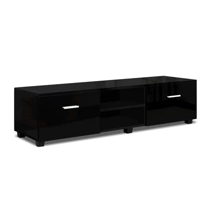Entertainment Unit Tv Cabinet 140cm Black Jim