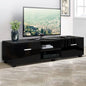 Entertainment Unit Tv Cabinet 140cm Black Jim