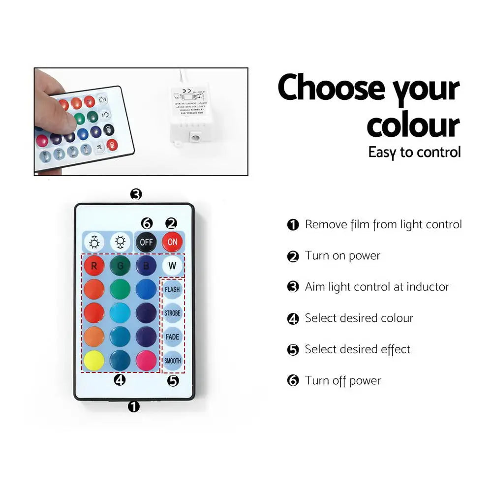 Entertainment Unit Tv Cabinet Led 130cm Black Angus