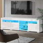 Entertainment Unit Tv Cabinet Led 180cm White Bobi