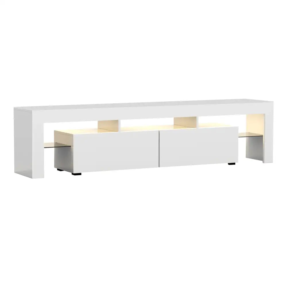 Entertainment Unit Tv Cabinet Led 189cm White Elo