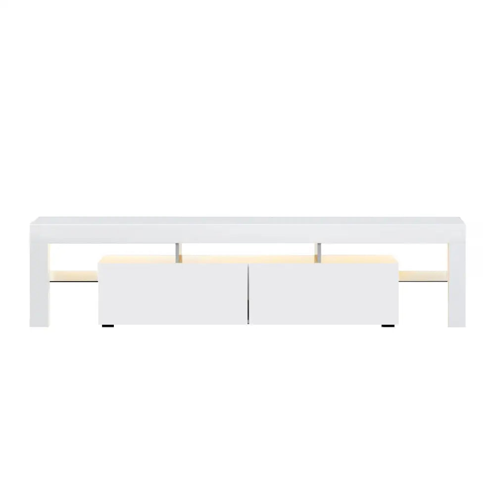 Entertainment Unit Tv Cabinet Led 189cm White Elo