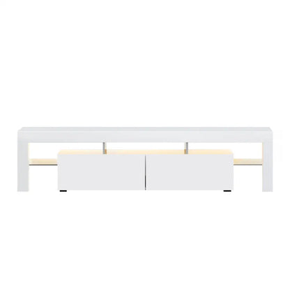Entertainment Unit Tv Cabinet Led 189cm White Elo