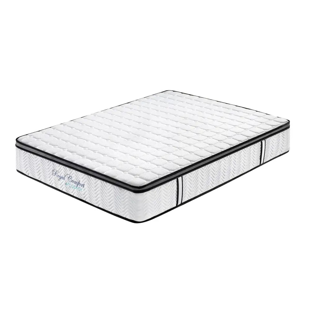 Ergopedic Mattress 5 Zone Latex Pocket Spring in a Box 30cm - King - White Grey Black