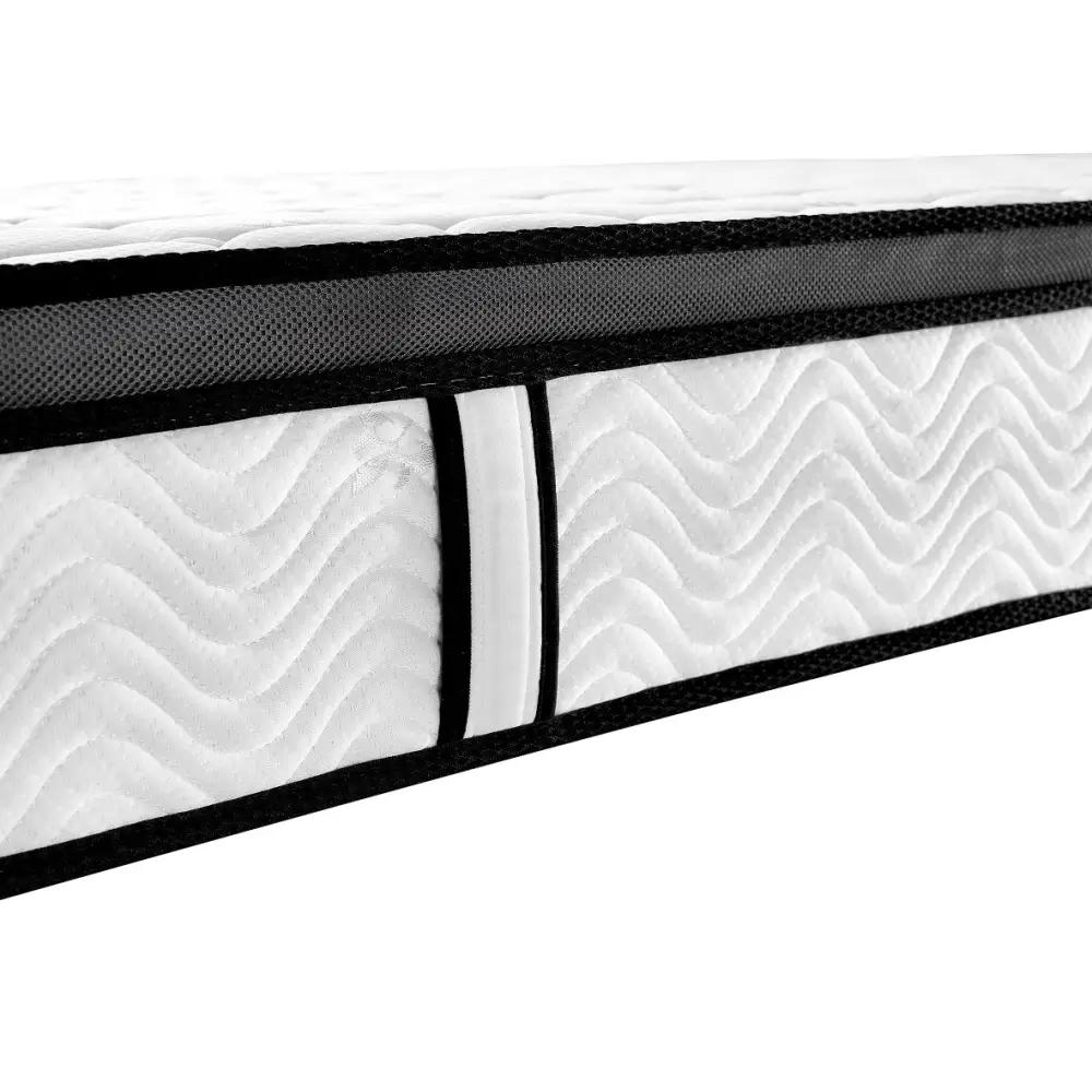 Ergopedic Mattress 5 Zone Latex Pocket Spring in a Box 30cm - King - White Grey Black