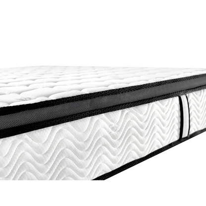 Ergopedic Mattress 5 Zone Latex Pocket Spring in a Box 30cm - King - White Grey Black