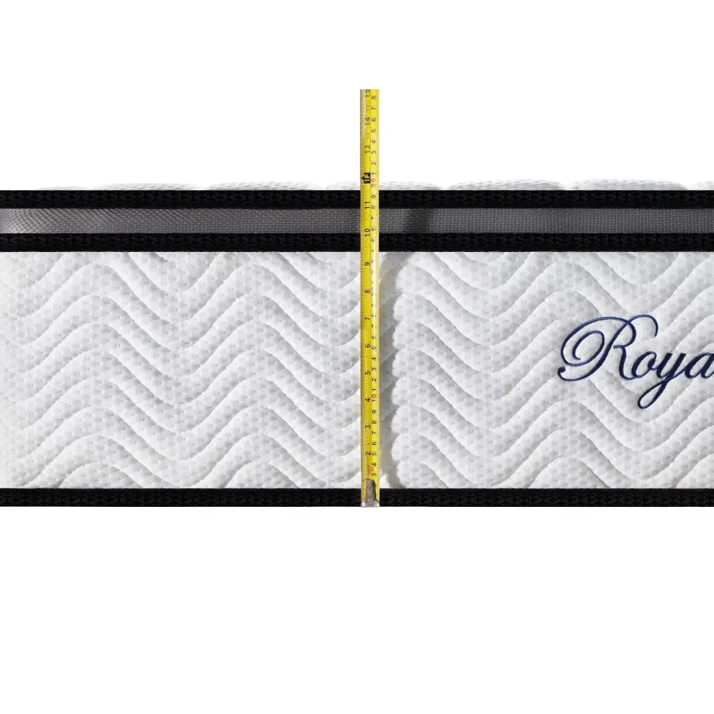Ergopedic Mattress 5 Zone Latex Pocket Spring in a Box 30cm - Single - White Grey Black