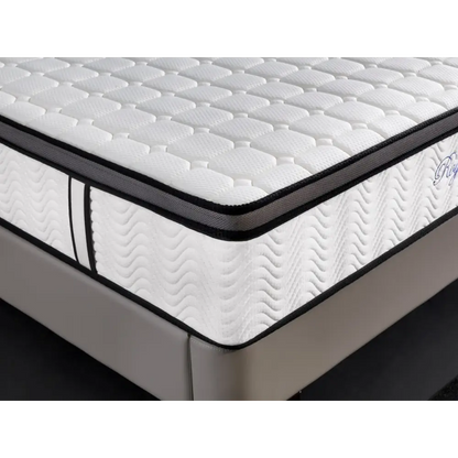 Ergopedic Mattress 5 Zone Latex Pocket Spring in a Box 30cm - Single - White Grey Black