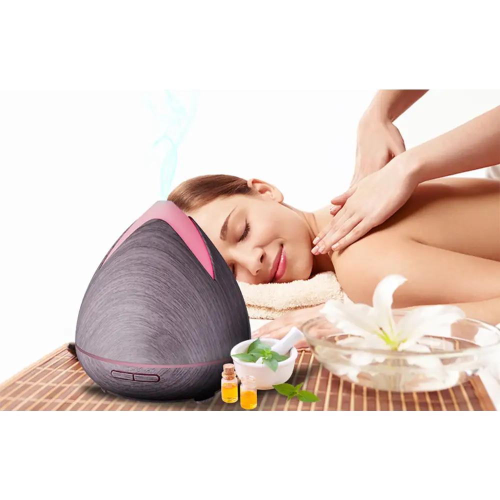 Essential Oils Ultrasonic Aromatherapy Diffuser Air Humidifier Purify 400ml - Violet