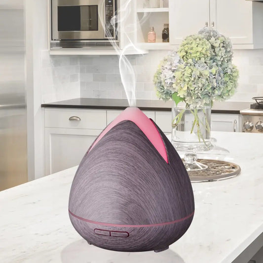 Essential Oils Ultrasonic Aromatherapy Diffuser Air Humidifier Purify 400ml - Violet