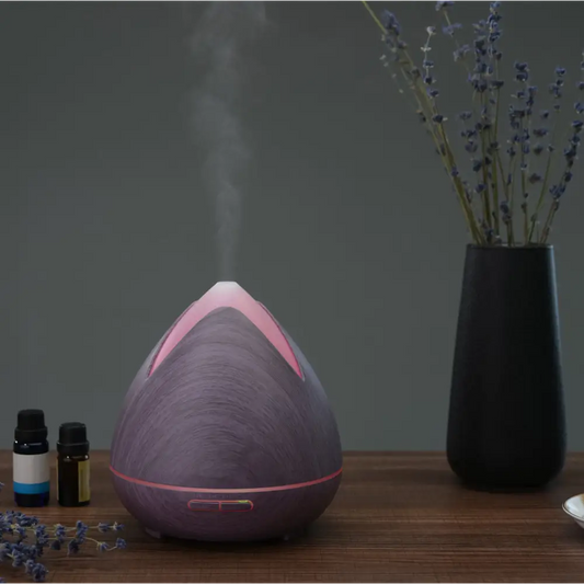 Essential Oils Ultrasonic Aromatherapy Diffuser Air Humidifier Purify 400ml - Violet