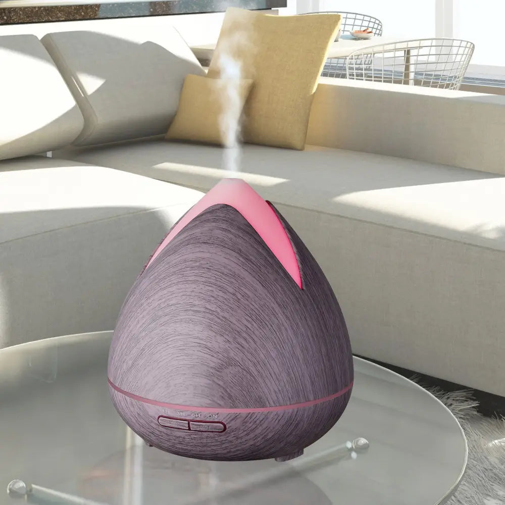 Essential Oils Ultrasonic Aromatherapy Diffuser Air Humidifier Purify 400ml - Violet