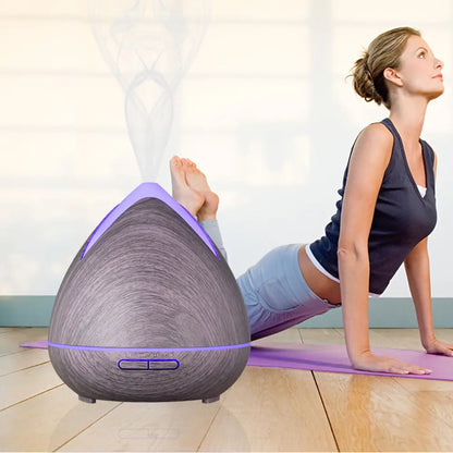 Essential Oils Ultrasonic Aromatherapy Diffuser Air Humidifier Purify 400ml - Violet