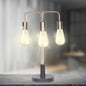 Exposed Bulb Industrial Table Lamp