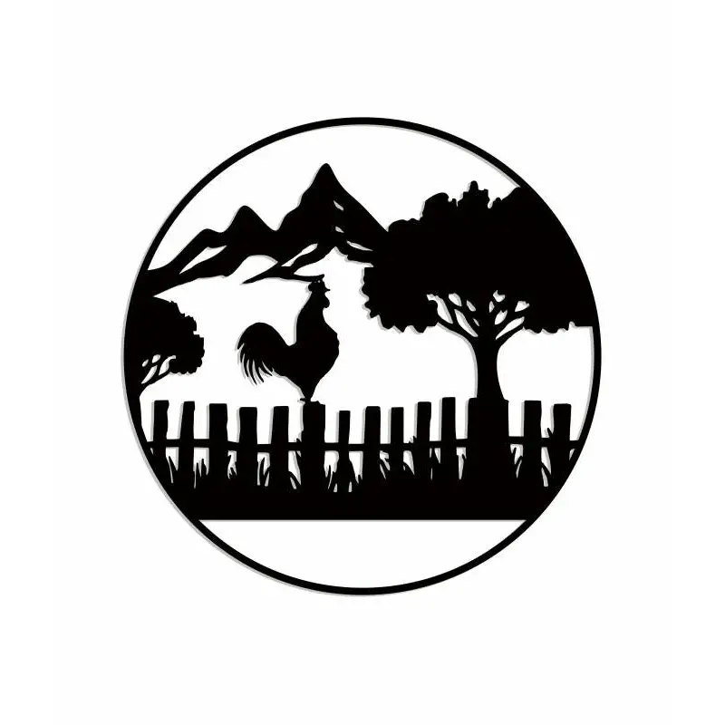 Farm Fence Wall Art 99x99cm