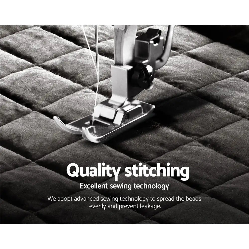 Faux Mink Quilt Charcoal Single