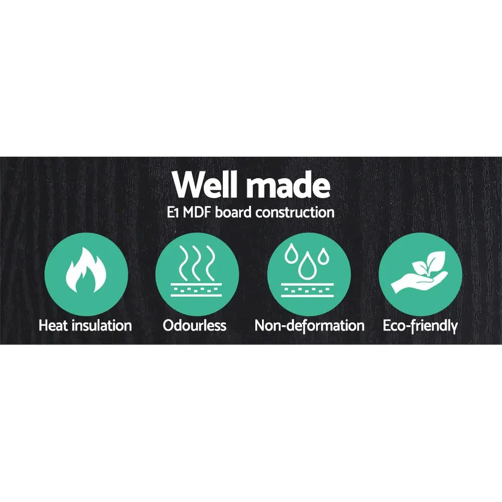 Floor Lamp 3 Tier Shelf Storage Led Light Stand Home Room Pattern Black | Black E1 Mdf Board Green