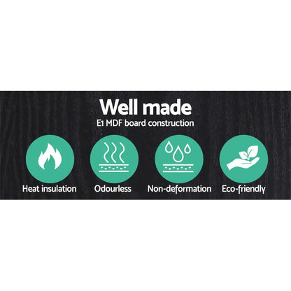 Floor Lamp 3 Tier Shelf Storage Led Light Stand Home Room Pattern Black | Black E1 Mdf Board Green