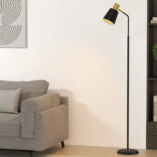 Floor Lamp Led Light Stand Modern Home Living Room Office Reading Black