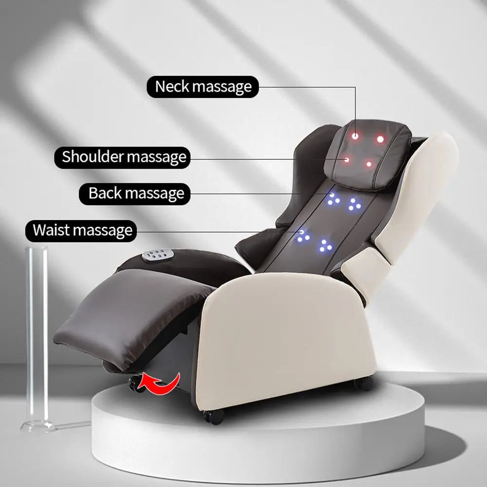 Foldable Electric Massage Chair Zero Gravity Chairs Recliner Full Body Bluetooth Speaker Usb Charge Back Neck