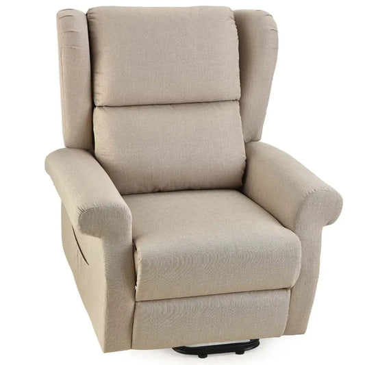 Fortia Electric Recliner Lift Heat Chair for Elderly Massage Therapy Aged Care Beige