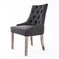 French Provincial Dining Chair Oak Leg Amour Black