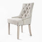 French Provincial Dining Chair Oak Leg Amour Cream