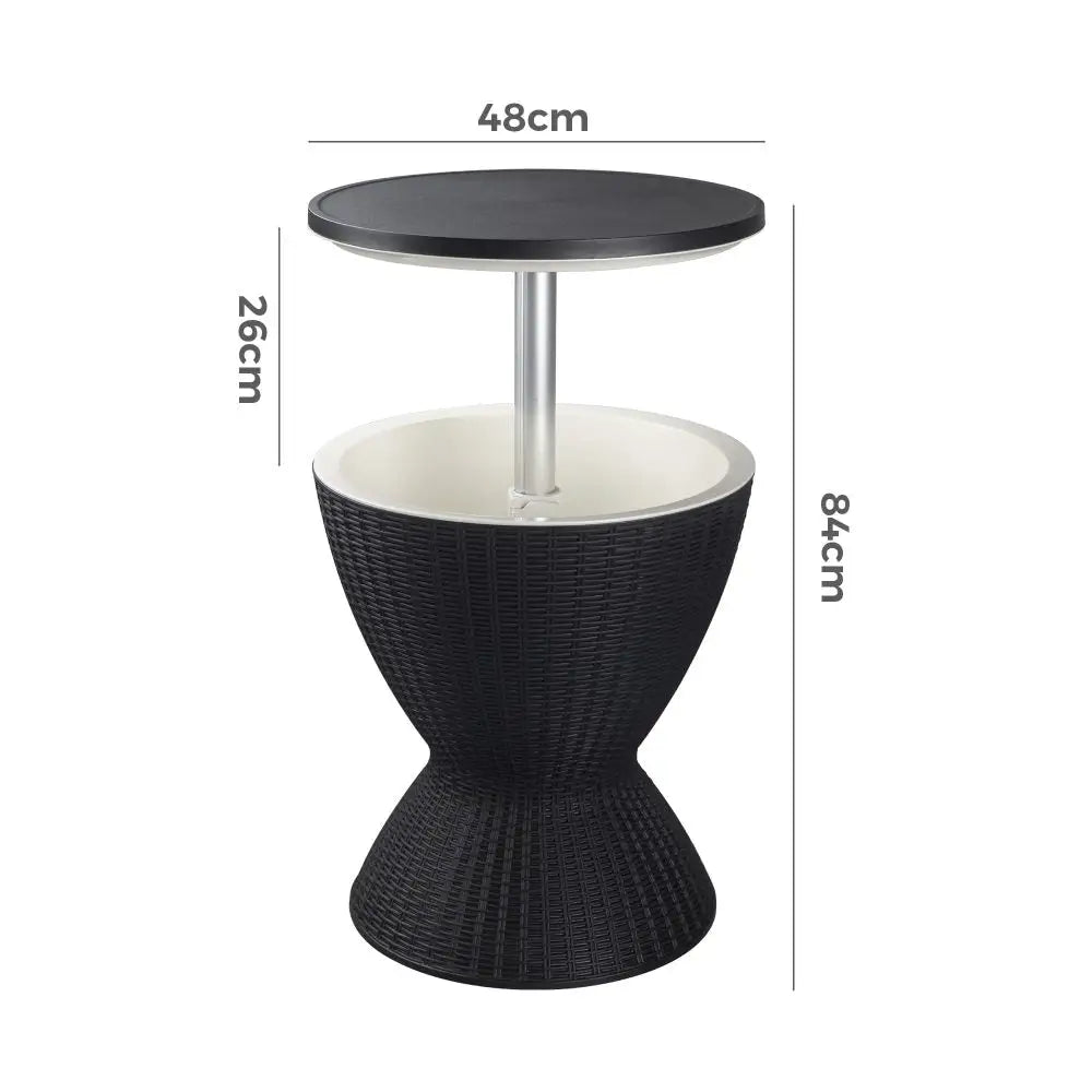 Garden Ice Cooler Table (black)
