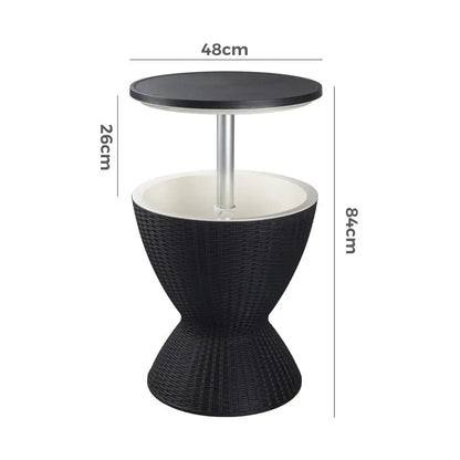 Garden Ice Cooler Table (black)