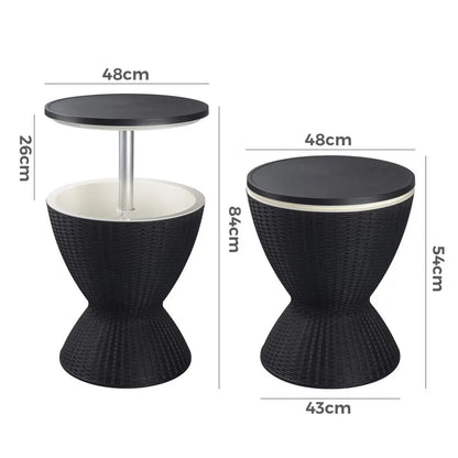 Garden Ice Cooler Table (black)